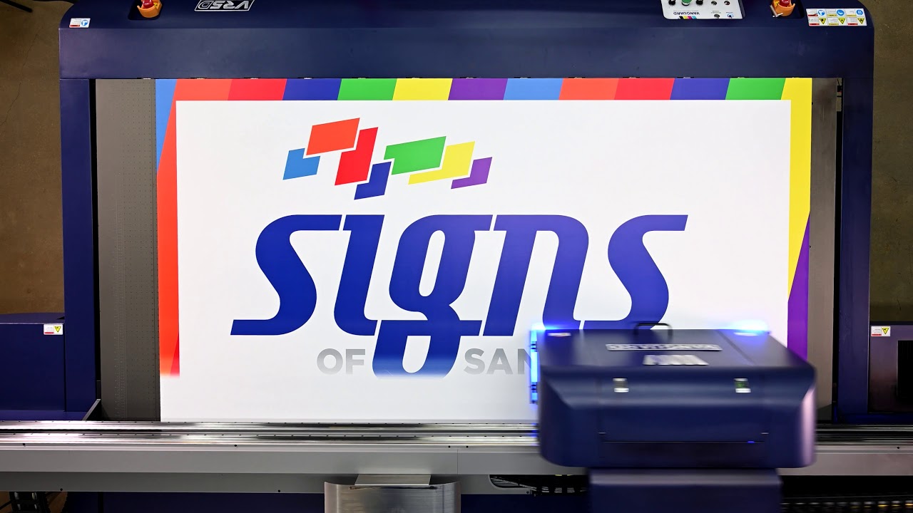 Signs of SA's new UV Flatbed Printer