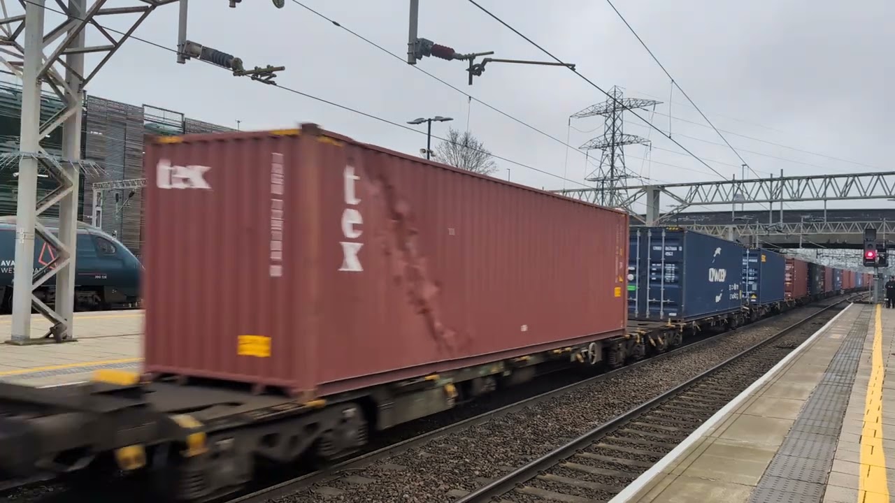 DB Cargo UK Class 66 no: 66078 @ Stafford (4L32) 29/01/2026.