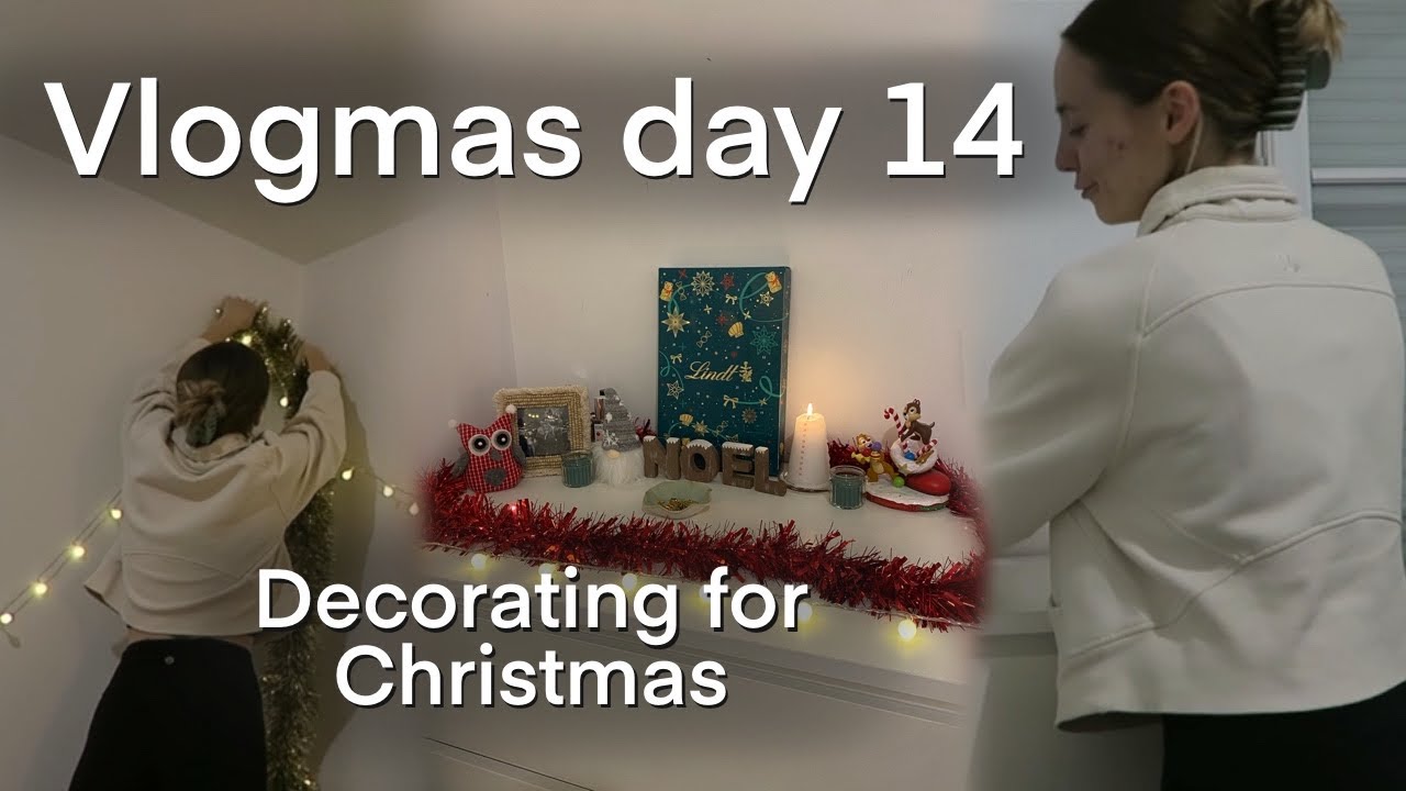 Vlogmas, 14-й день | Украшаю спальню к Рождеству и уютному вечеру дома 🎄