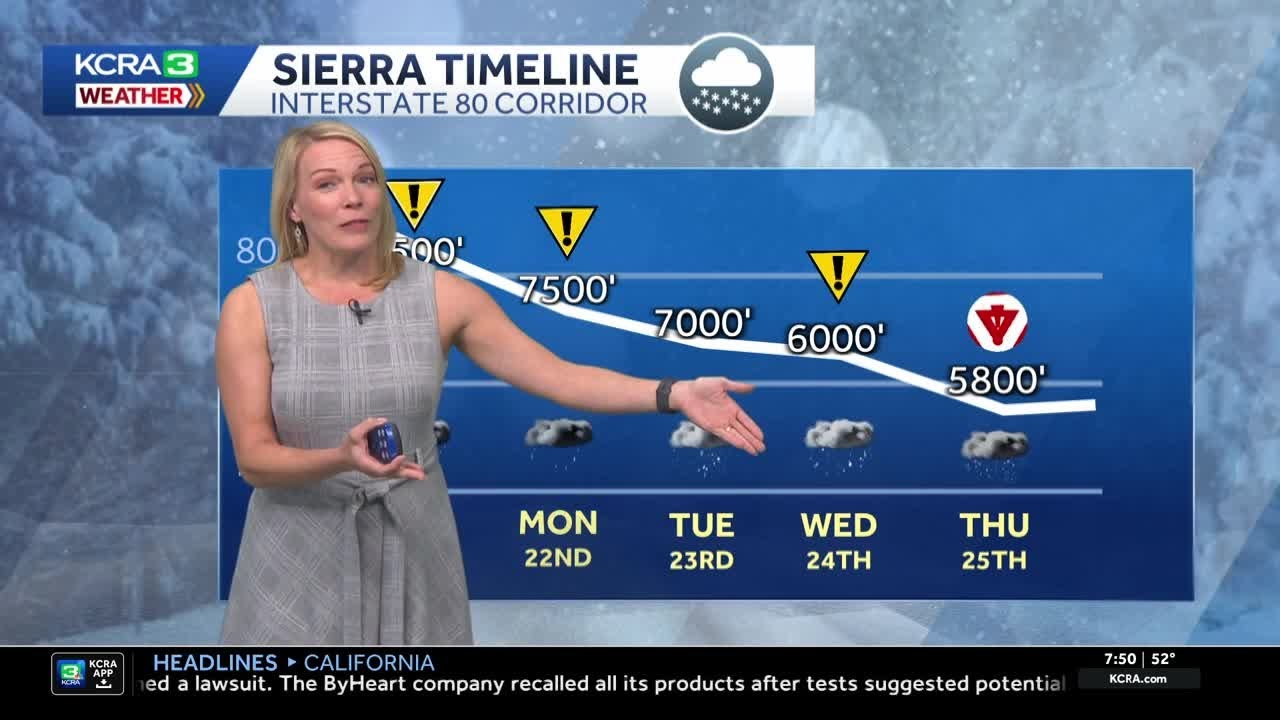 Sierra snow forecast: A White Christmas is expected in California