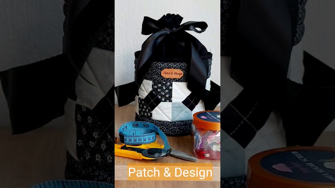 Bolso patchwork tipo canasto. #2023shortsvideo #bolsos #patchwork #costuracriativa #artesanas