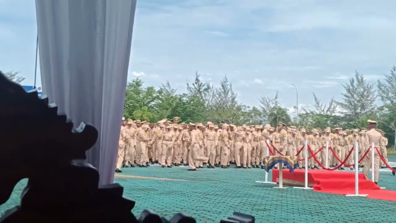 acara inagurasi taruna taruni angkatan 7.poltekpel sumbar waktu itu.