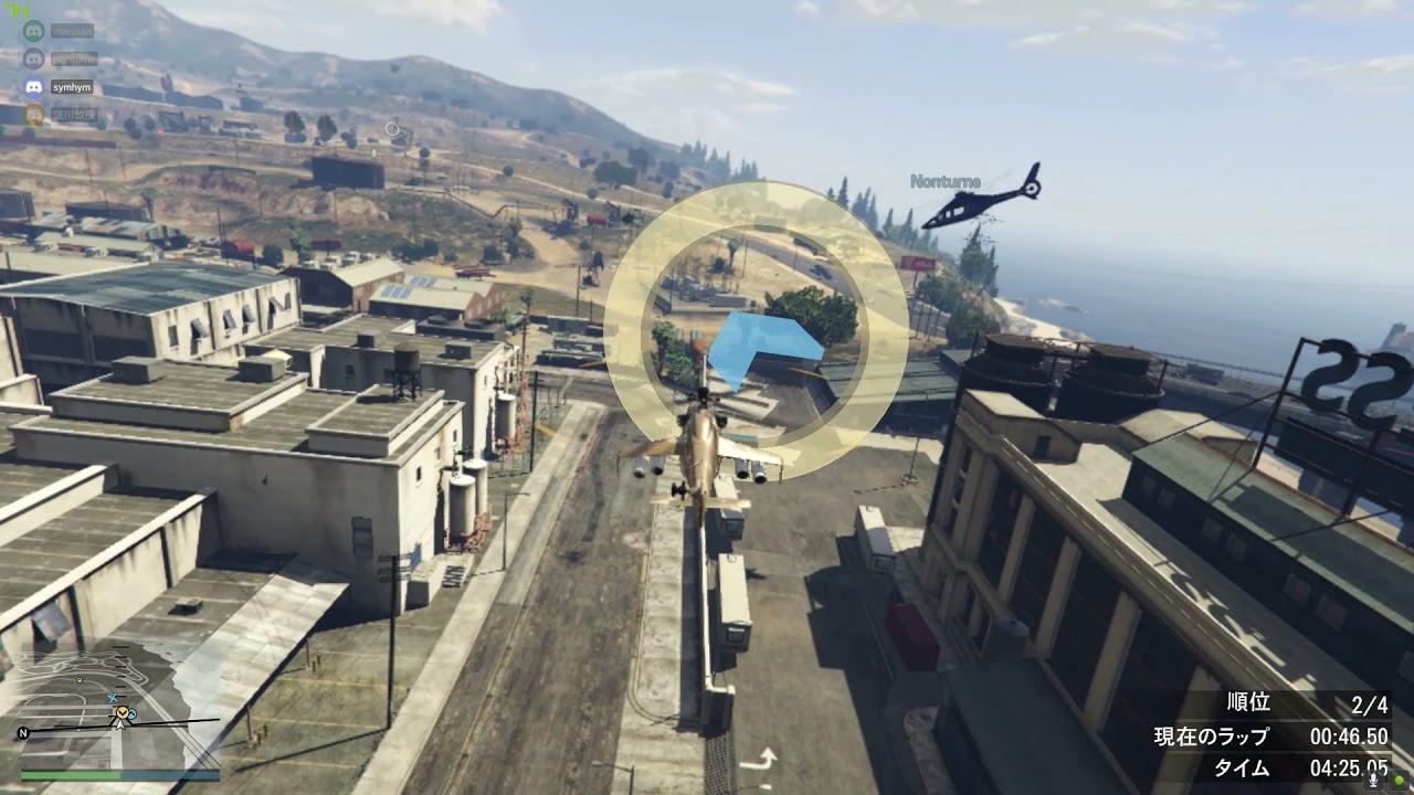 【PC版GTA5】実学主義 無免許４人組のヘリレース【特攻野郎 Nチーム】
