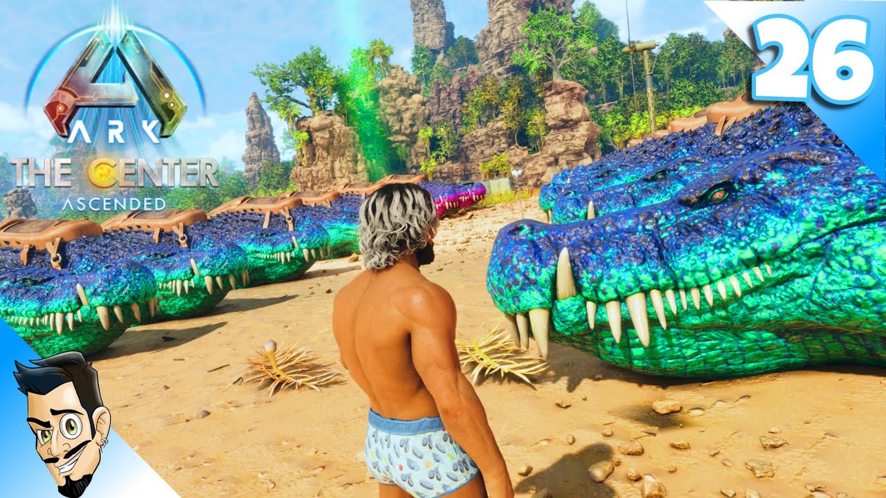 MES DEINOSUCHUS AFFRONTENT LE MOSASAURE ALPHA ! ep 26 - ARK SURVIVAL ASCENDED - THE CENTER FR