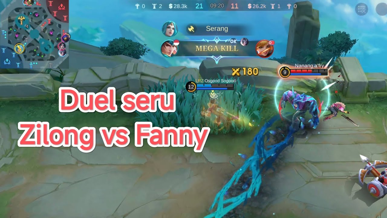 Battle seru zilong vs fanny #zilong #mlbb 