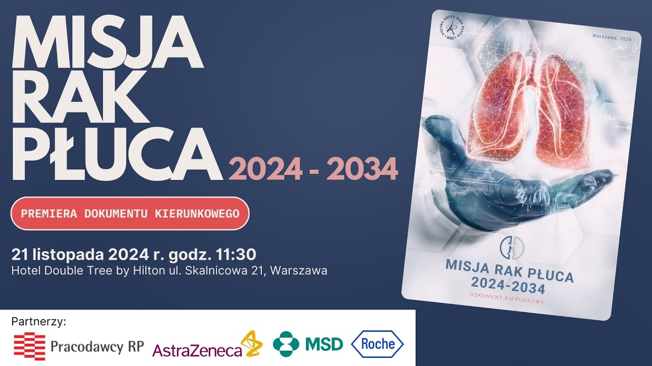Misja Rak Płuca 2024 – 2034.Kierunki zmian w opiece nad pacjentami z nowotworami płuca