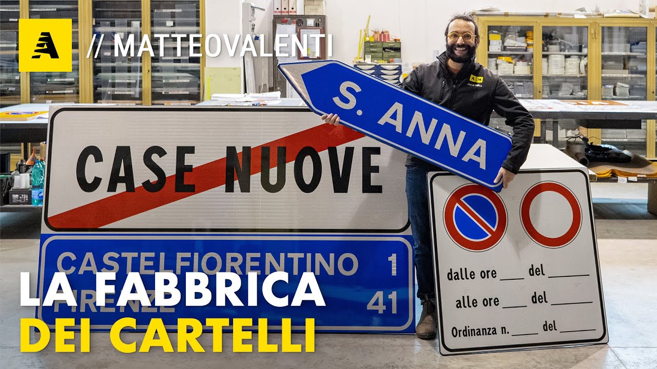 Come nascono i CARTELLI? I SEGRETI della FABBRICA dei SEGNALI STRADALI | Documentario