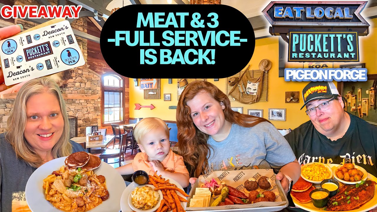 What’s NEW at Pucketts Pigeon Forge?! NEW Menu Items, History Lesson, and a Giveaway!