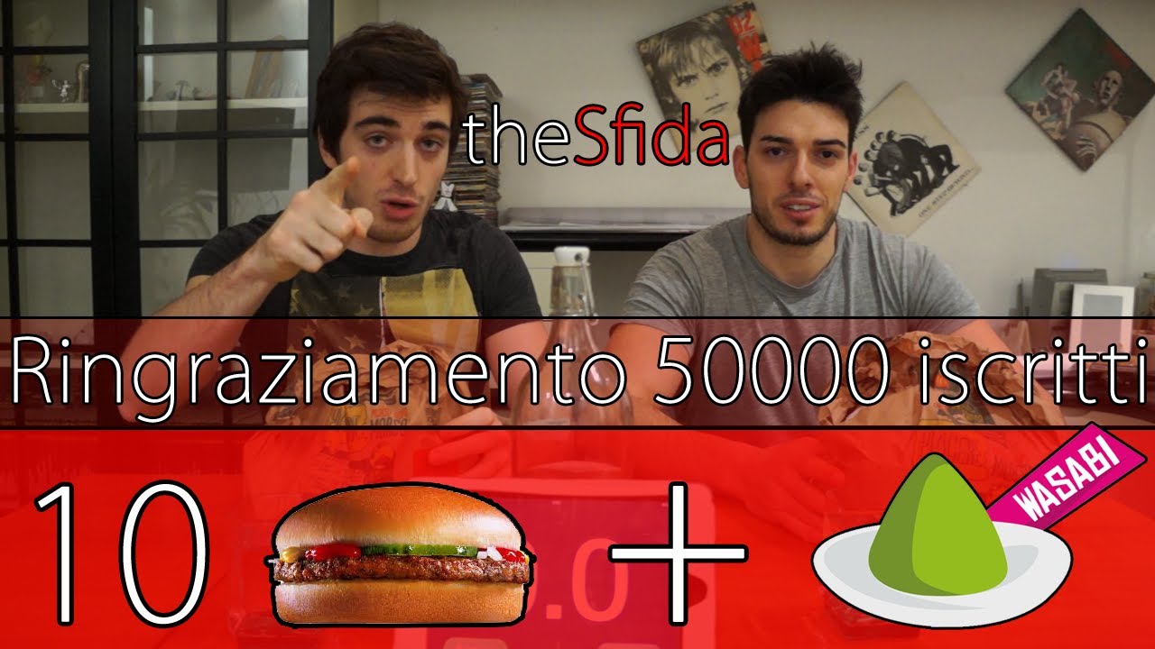 Sfida 10 Hamburger + Wasabi - [VIDEO SPECIALE 50'000 ISCRITTI] - theShow