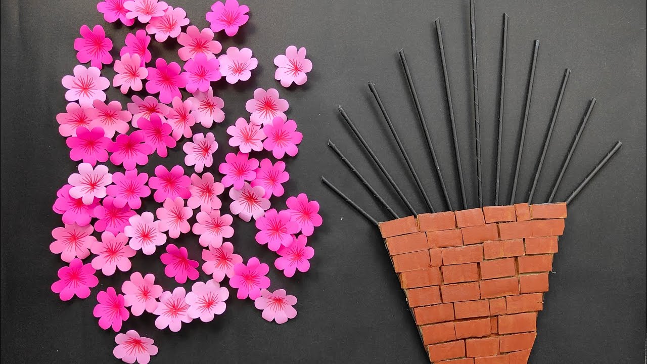 2 Amazing Wall Hanging Ideas/Paper Flower Wall Decor/Paper WallMate/DIY Home Decor/Cardboard Craft |