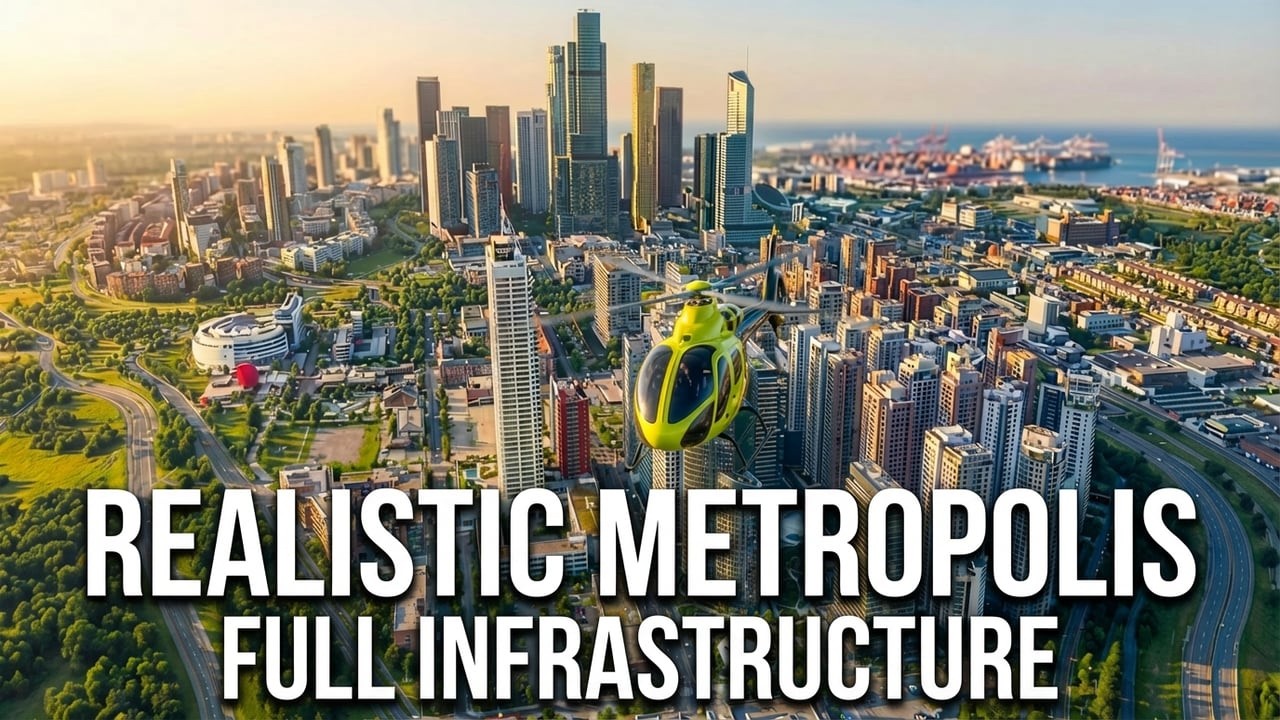 Designing a Realistic Metropolis with Full Infrastructure in CS2 / West Haven City / Ep2