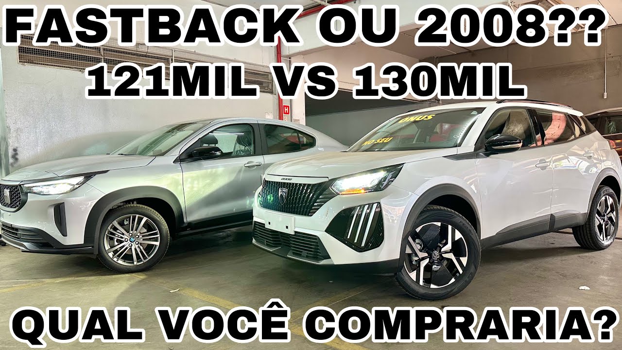 COMPARATIVO FIAT FASTBACK T200 VS PEUGEOT 2008 ACTIV 2025 | QUEM É O MELHOR SUV???