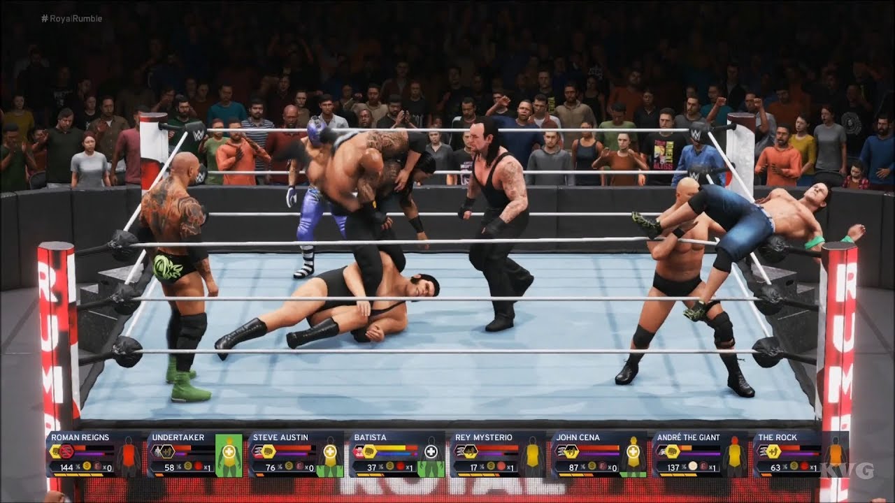 WWE 2K20 - 20-Man Royal Rumble Gameplay (PS4 HD) [1080p60FPS]