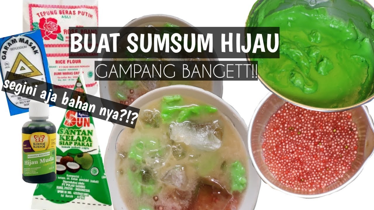 Cara membuat es sumsum hijau DIJAMIN ENAK!!