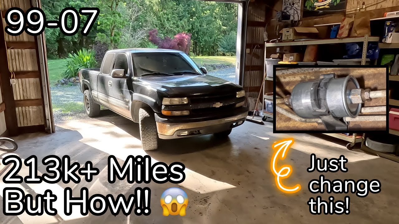 2000 Chevy Silverado 1500 5.3L — замена топливного фильтра