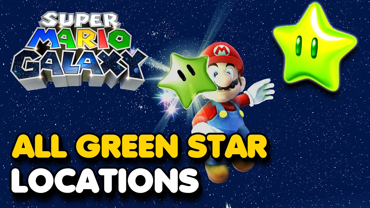 Super Mario Galaxy - All 3 GREEN STAR Locations