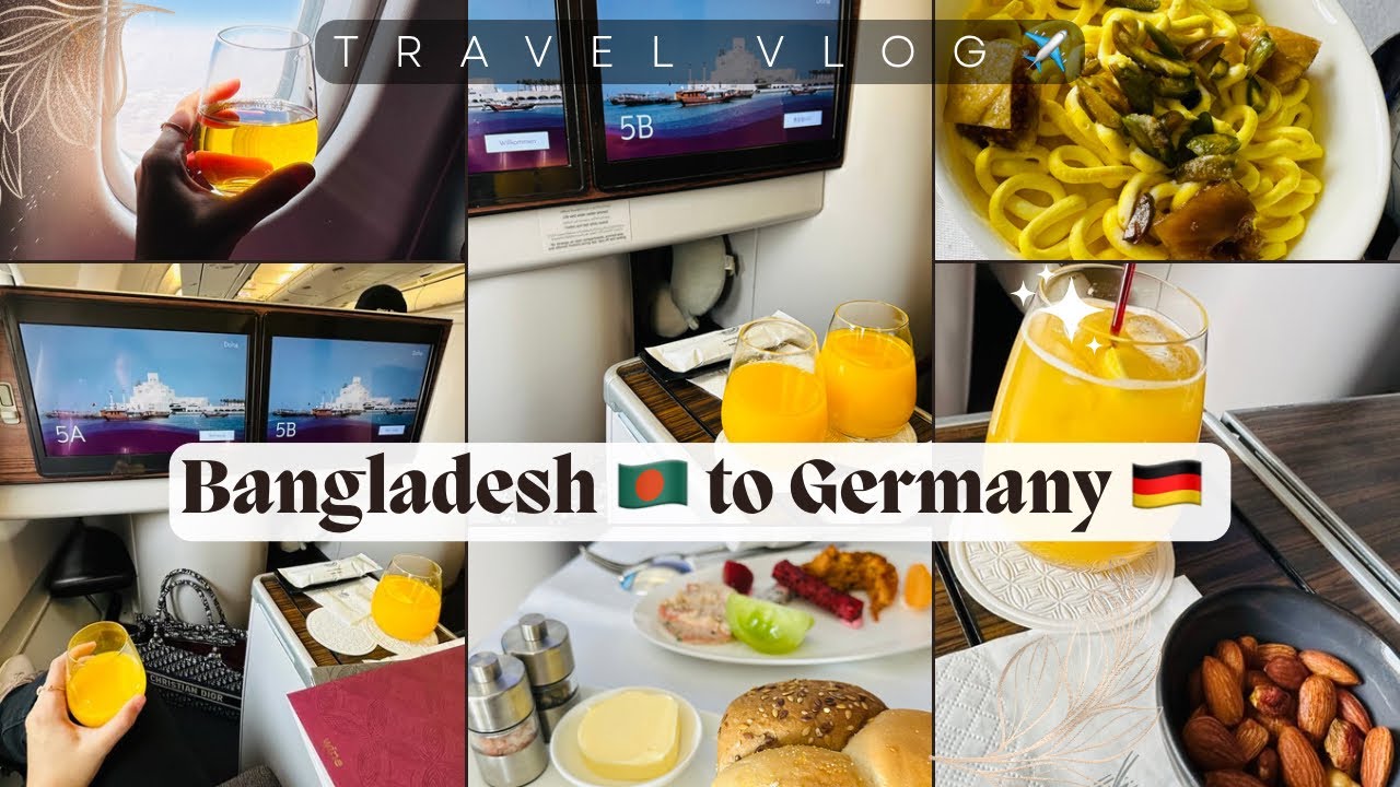 Bangladesh 🇧🇩 to Germany 🇩🇪 | Frankfurt | Travel Vlog | Doha Qatar International airport