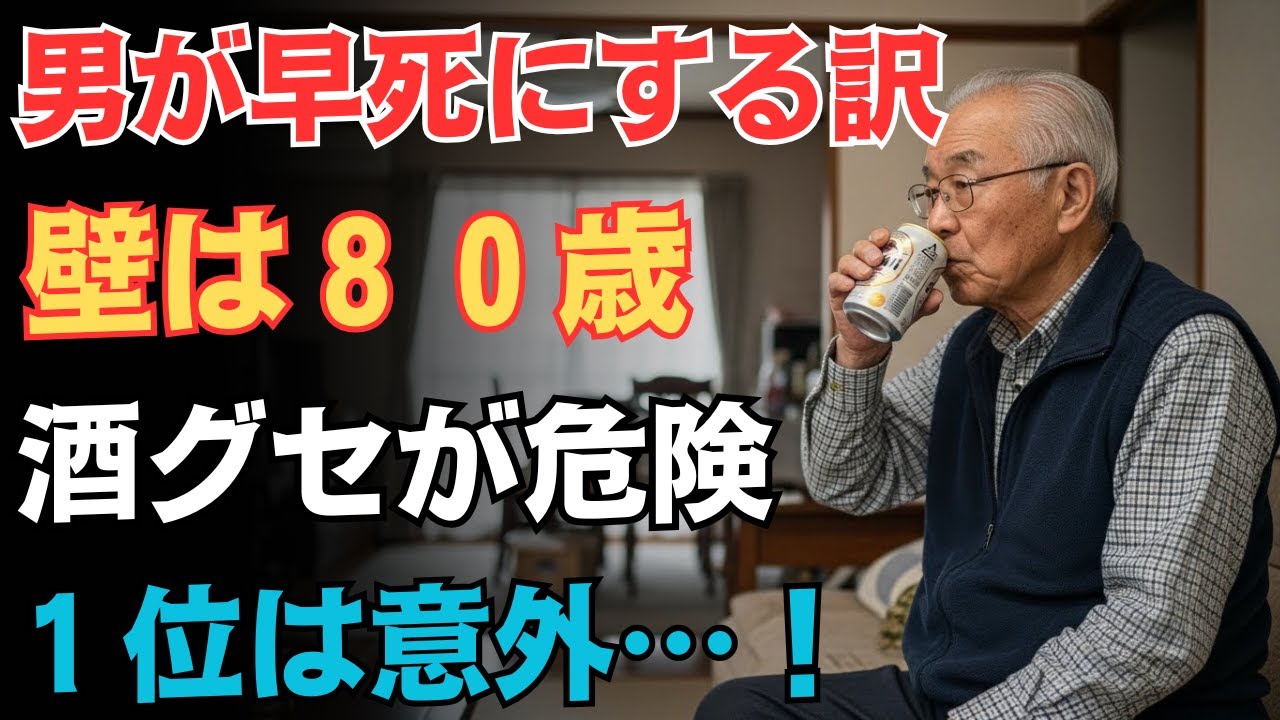 男が80歳を超えられない5つの真因。酒より怖い…1位は誰もが無意識の習慣｜寿命を削る盲点｜後悔しない老後の知恵｜高齢男性への静かな警告