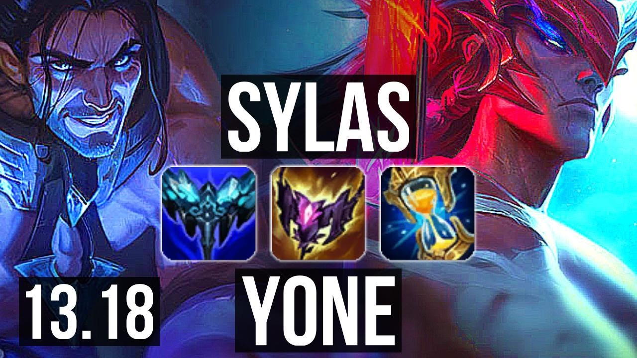 SYLAS vs YONE (MID) | 12/1/4, Legendary, 800K mastery | NA Challenger | 13.18