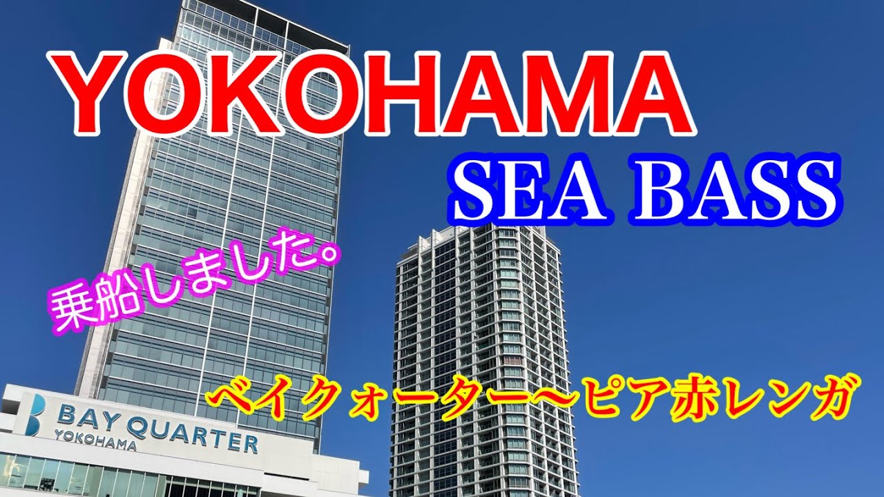 【横浜シーバス】に乗船‼️横浜駅東口ベイクォーターからピア赤レンガまでの乗船です。