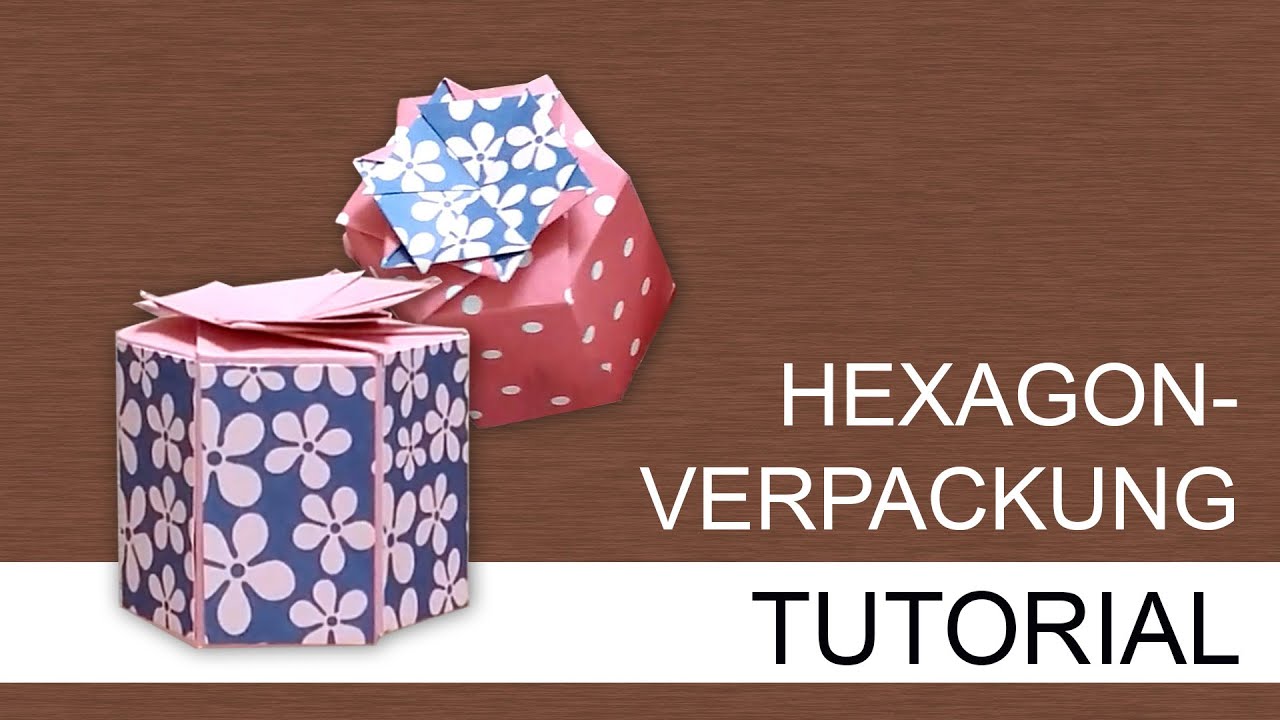 Tutorial: Geschenkverpackung als Hexagon, mit dem Efco Mini-Falzbrett | Carmens bunte Bastelwelt