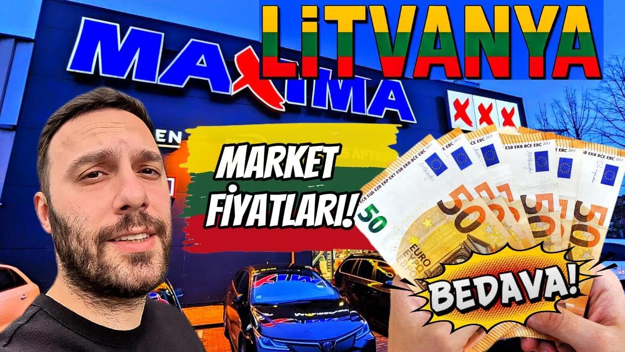 🇱🇹🛒 Litvanya Market Fiyatları!💥Türkiye'de Bu Sepet 1000 TL! → Burada Sadece 10€!😱 #litvanya #market