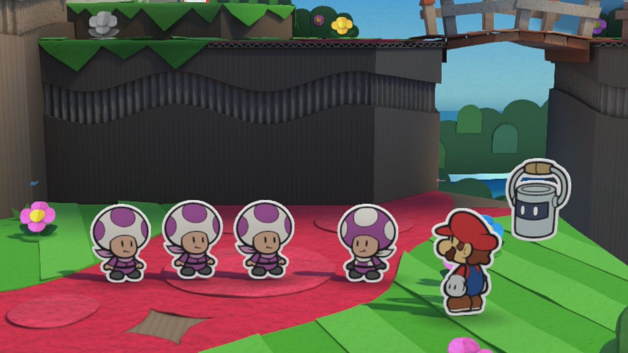 All Purple Toad Rescue Squad Locations - Paper Mario: Color Splash Walkthrough