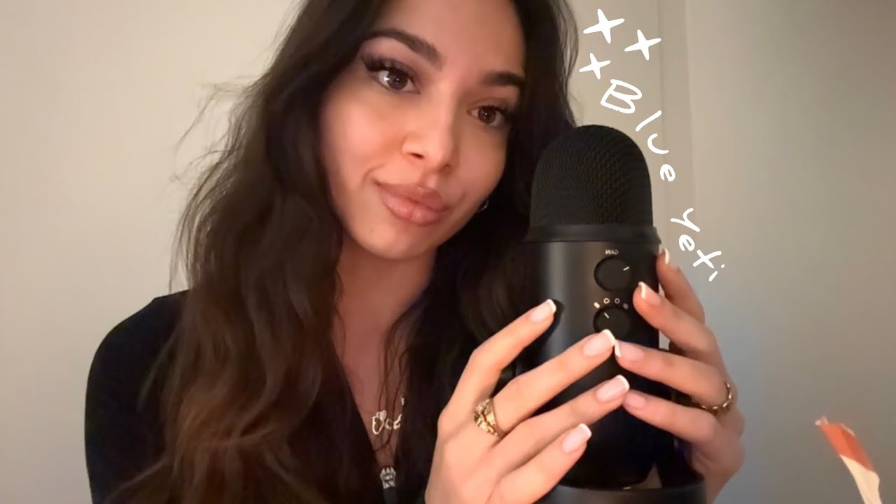 First time trying ASMR with a MICROPHONE ~ blue yeti mic test