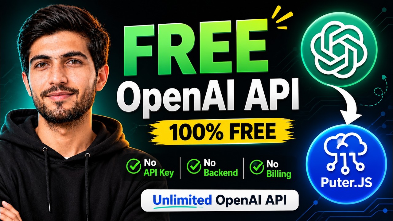 Free OpenAI API &mdash; Add AI to Your App for $0 (No Key, No Backend)