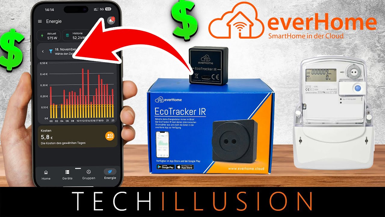 🔥So VERKN&Uuml;PFST du deinen STROMTARIF mit dem EcoTracker von EverHome! 💡✅ - Anleitung
