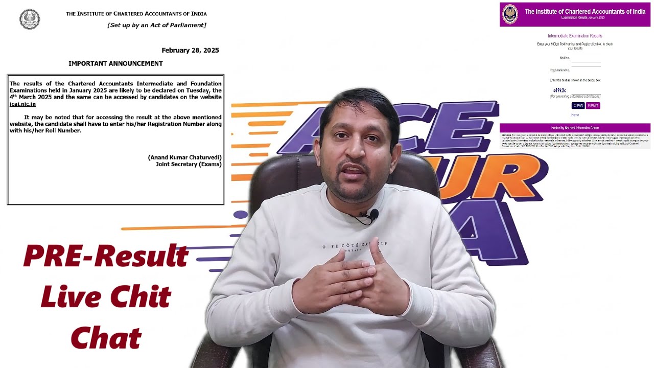 Live Discussion || CA Inter & Foundation Jan 2025 Result || Pre-Result Talks ||