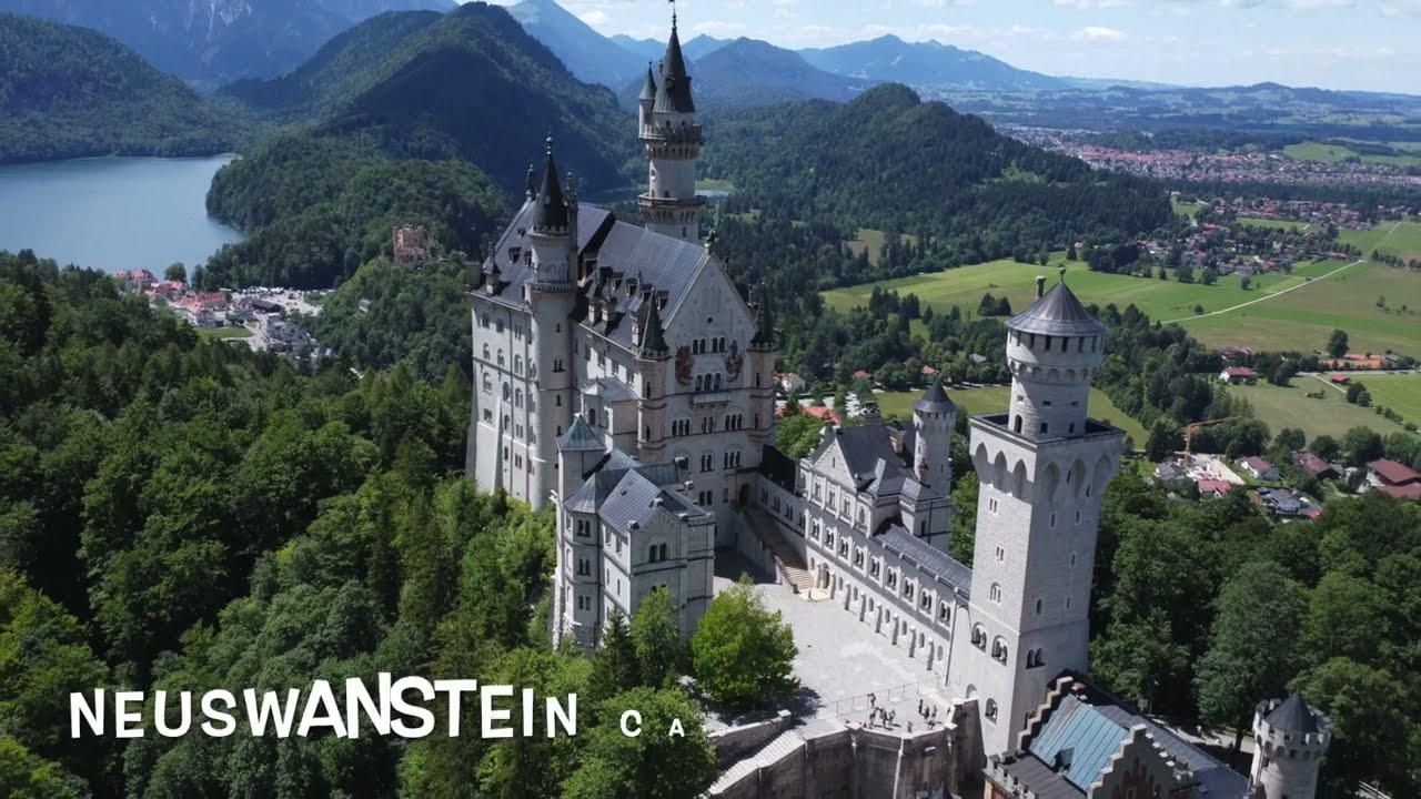 Neuschwanstein Castle  by Drone
