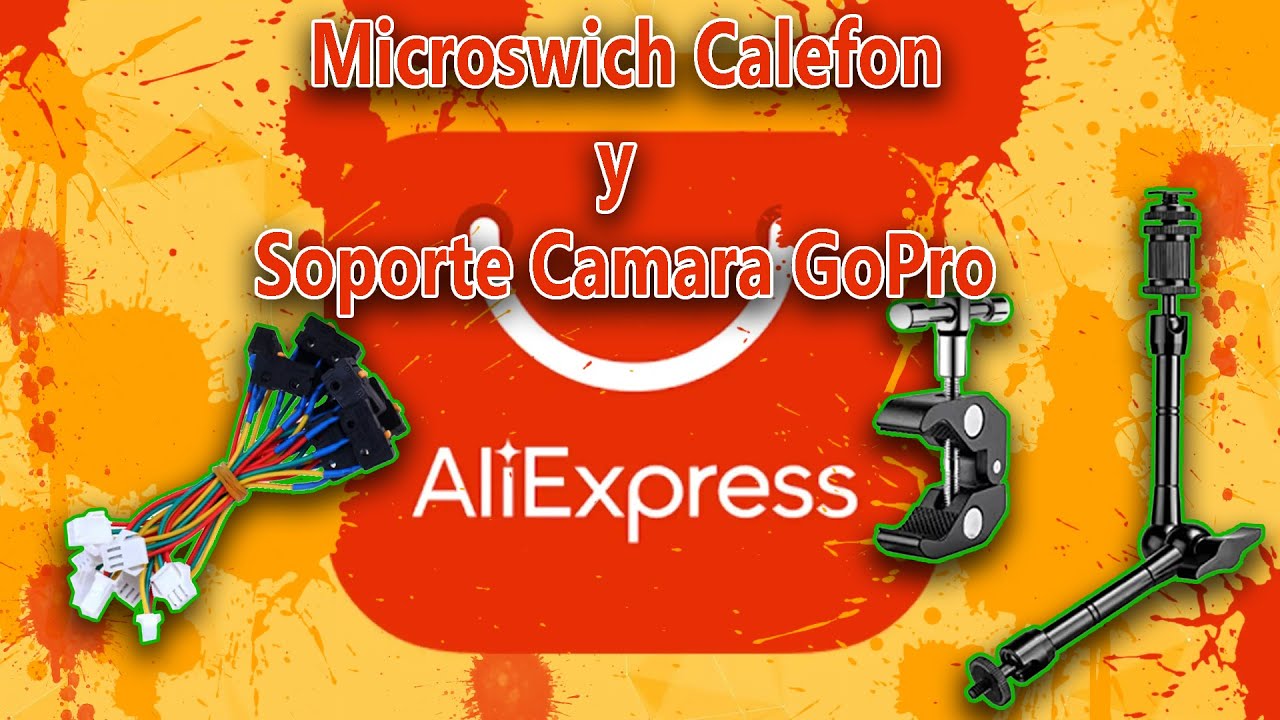 Ali Express Microswich Calefon y Soporte para camara GoPro  Dj Magicdelapuente