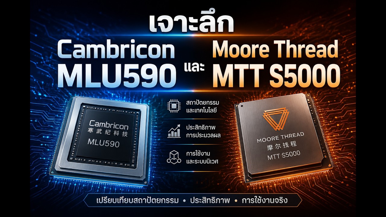 ศึกชิป GPU  จีน  Moore Threads vs Cambricon