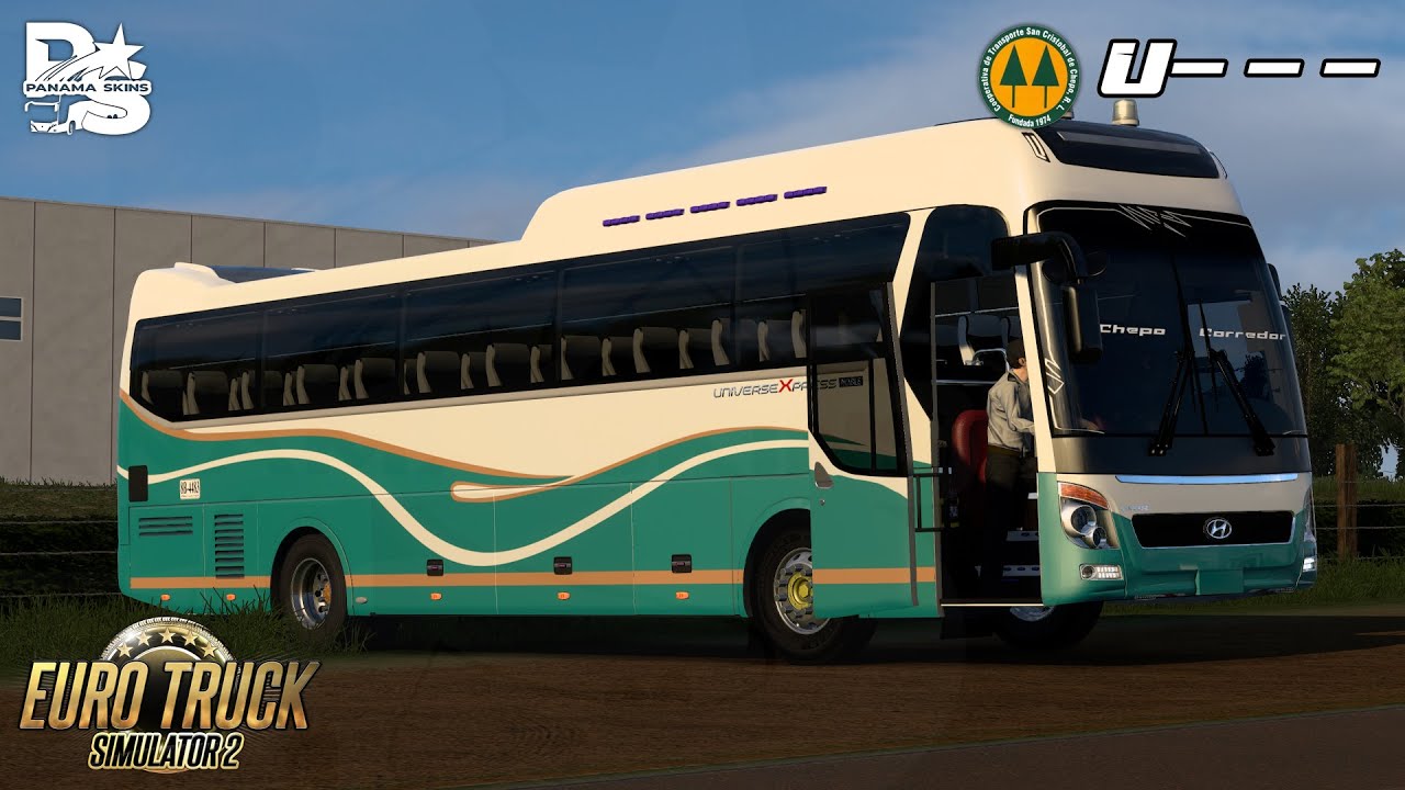 [ETS2] Unidad de COOP. SCC R.L | MOD BUS | Hyundai Universe | Mapa RBR | PANAMA SKINS©