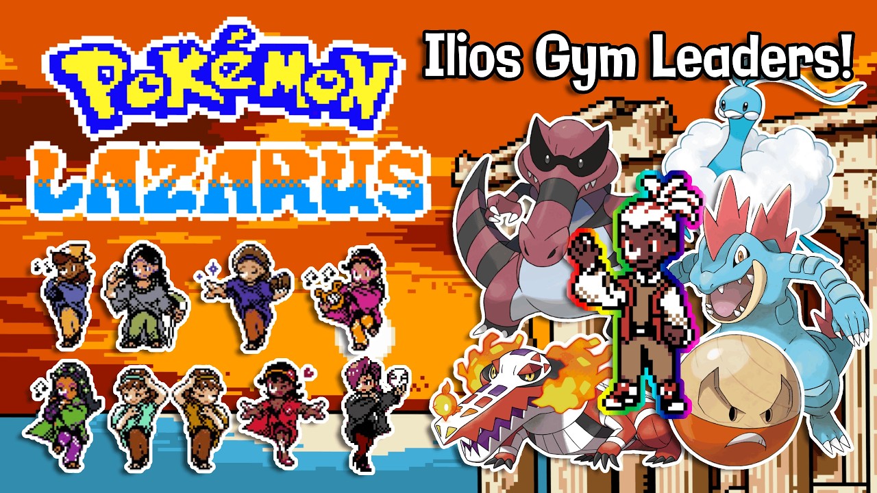 Pokemon Lazarus - All Ilios Gym Leader Battle!