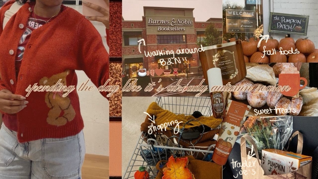 cozy autumn vlog 🍂˚ ༘ ೀ⋆｡˚☕️fall sweaters, trader joes, bookstore stroll, watching gilmore girls