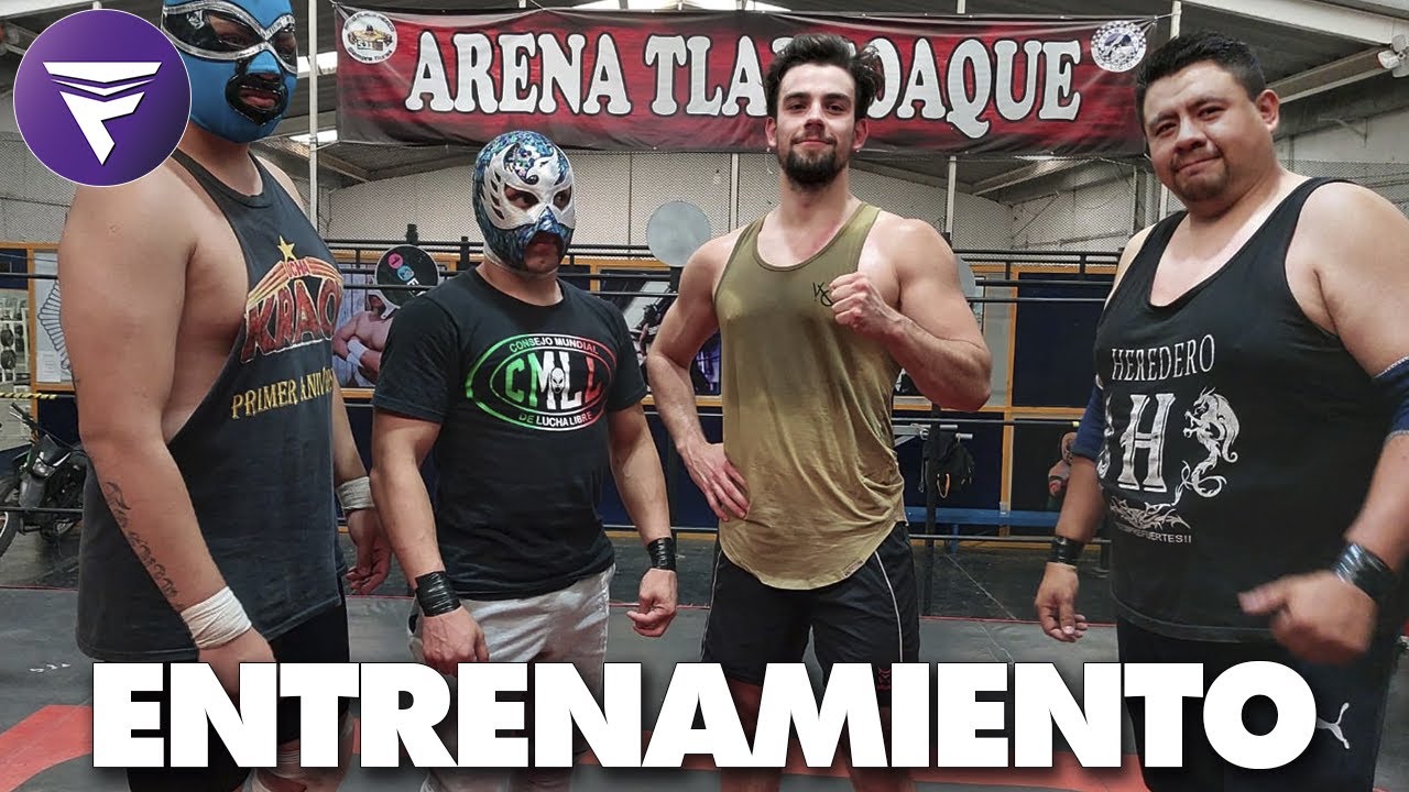 ENTRENAMIENTO de LUCHA LIBRE en la ARENA TLAXCOAQUE