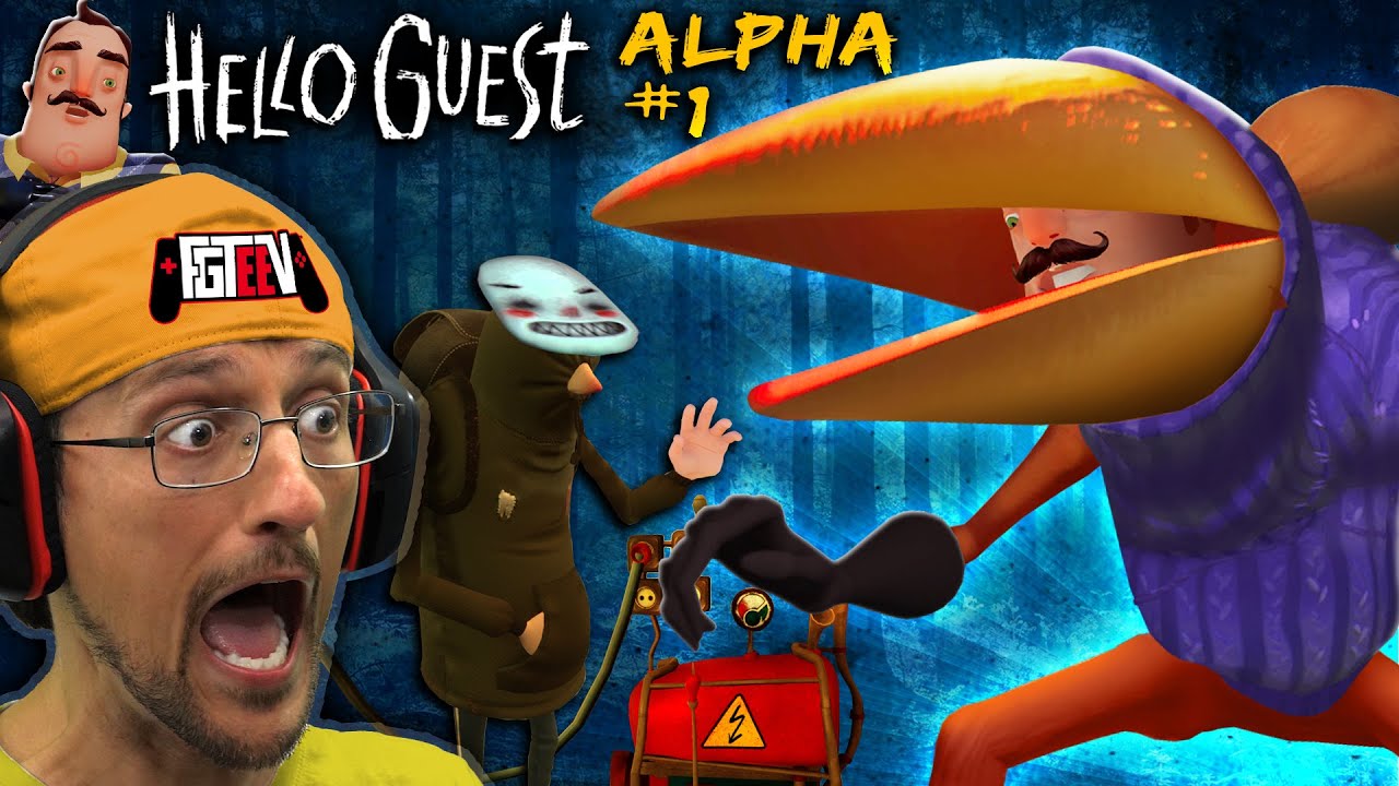 New HELLO NEIGHBOR the CROW GAME! (FGTeeV Hello Guest Alpha 1: The Never Ending Gameplay )