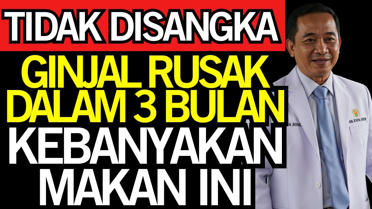 GINJAL HANCUR dalam 3 BULAN: KARENA Terlalu Banyak MAKAN INI!! | Kesehatan Lansia