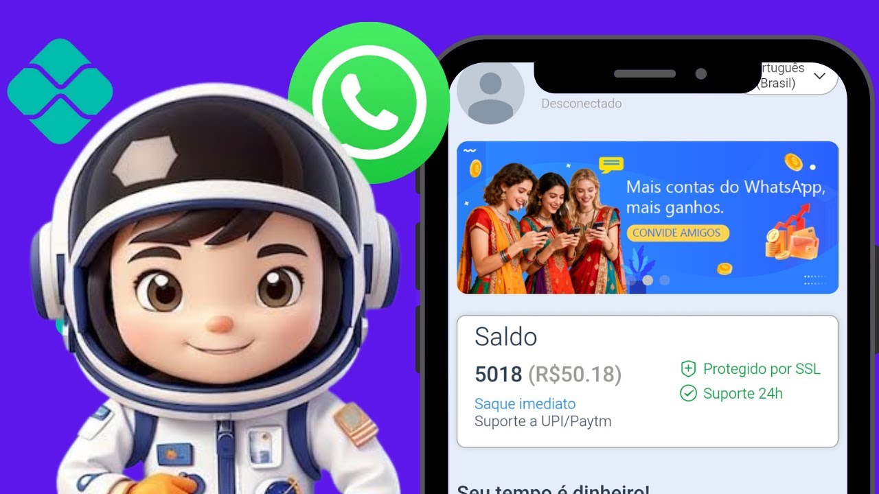 🤑 APP PAGANDO PRA CONECTAR O WHATSAPP COM PROVA DE PAGAMENTO