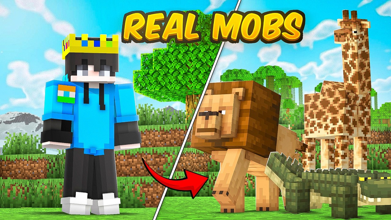 I Trapped EVERY REAL MOBS in Minecraft