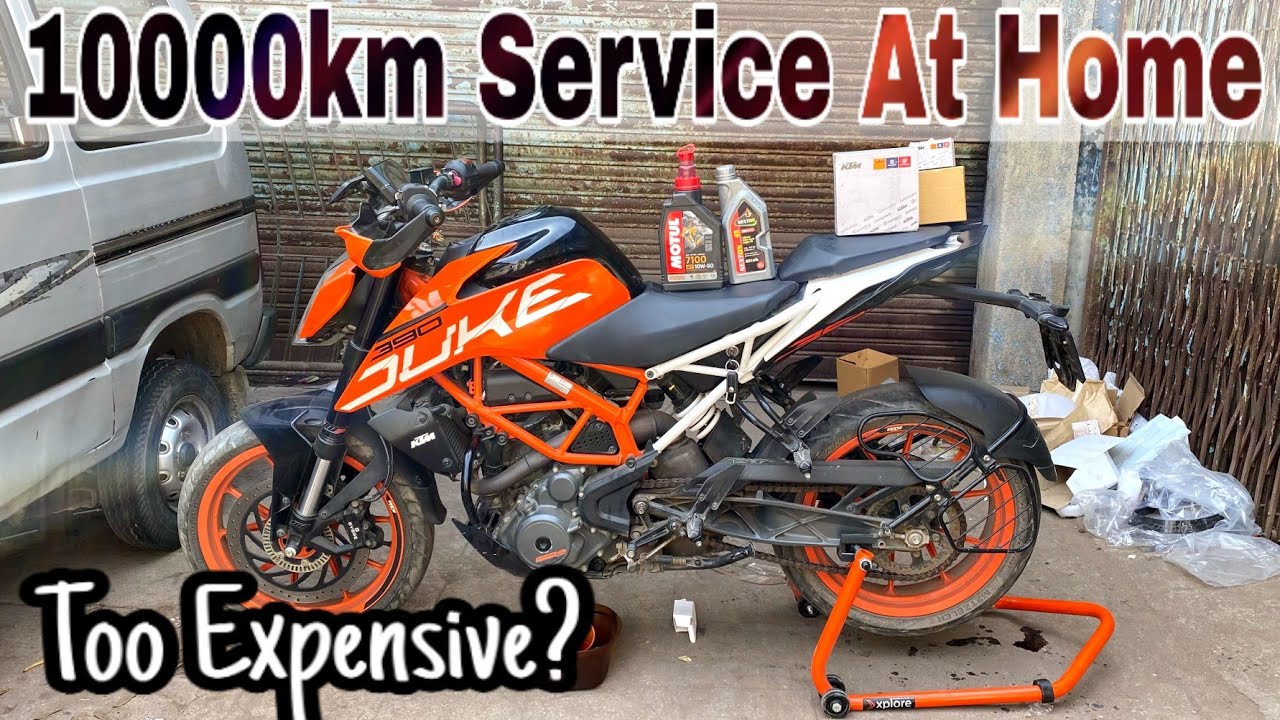 Duke 390 Service at Home | After 10,000 KM | Akshay Gayakwad