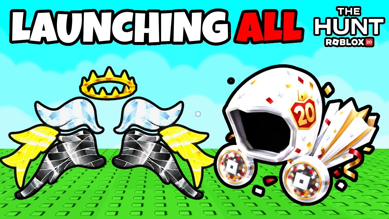 🔴 SHORTEST QUEUE | 24/7 LAUNCHING ALL 3 FREE WINGS ITEMS! The Hunt: Roblox 20 EVENT!