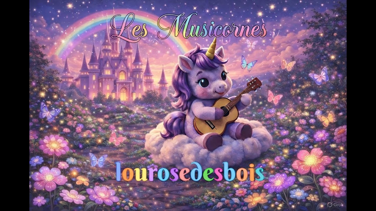 Lourosedesbois  La Guitare magique des Musicornes - Chanson Licorne