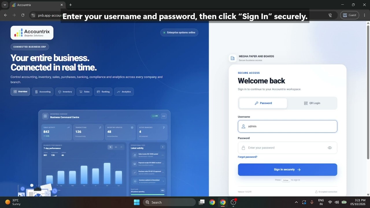How to Login to Accountrix | Accountrix Help & Tutorial