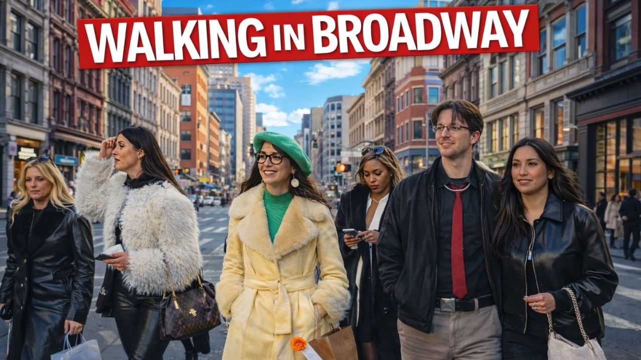 Saturday Afternoon on Broadway ☀️ NYC Daylight Walk | Stylish People & City Vibes