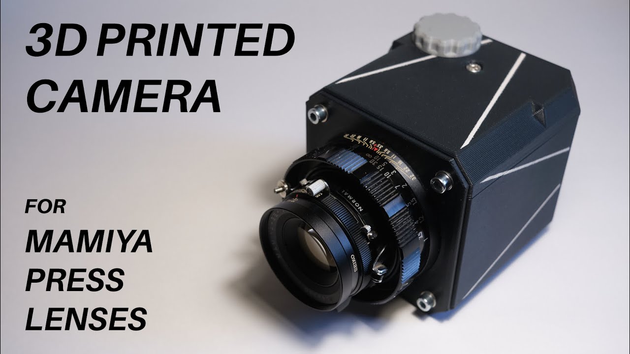 3D Printed Medium Format Camera for Mamiya Press lenses