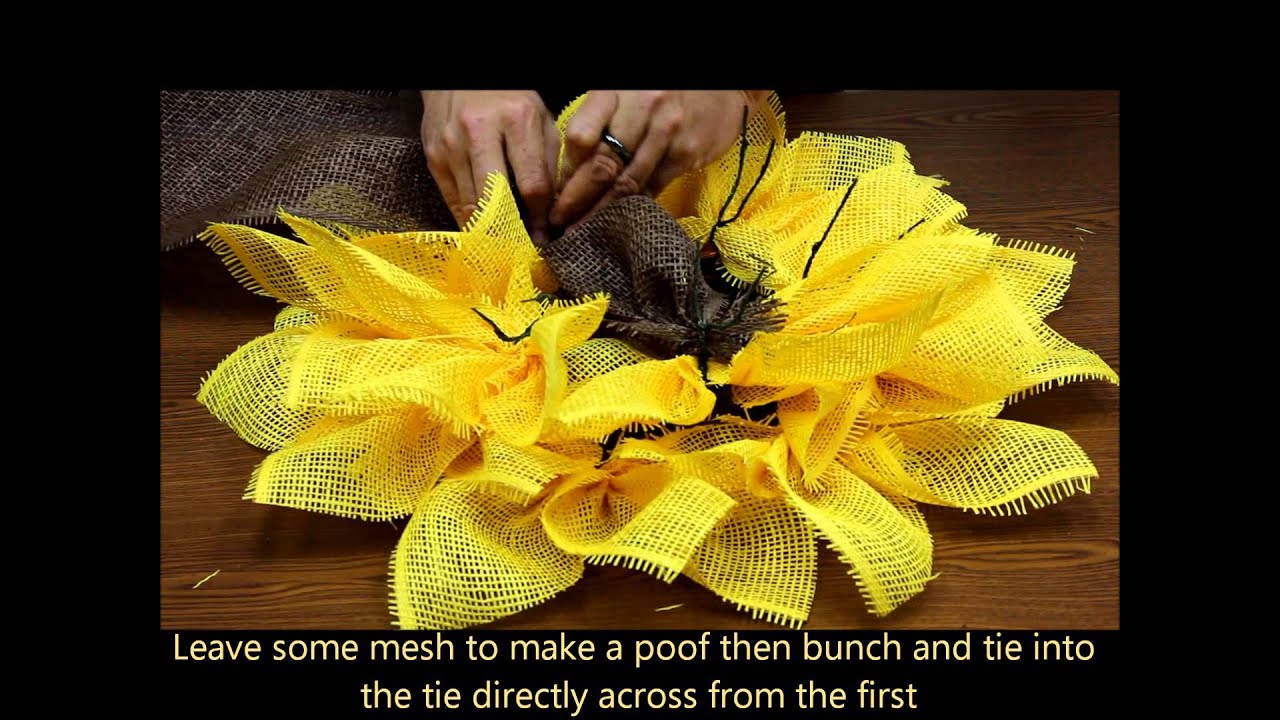 Sunflower (Yellow Paper Mesh)