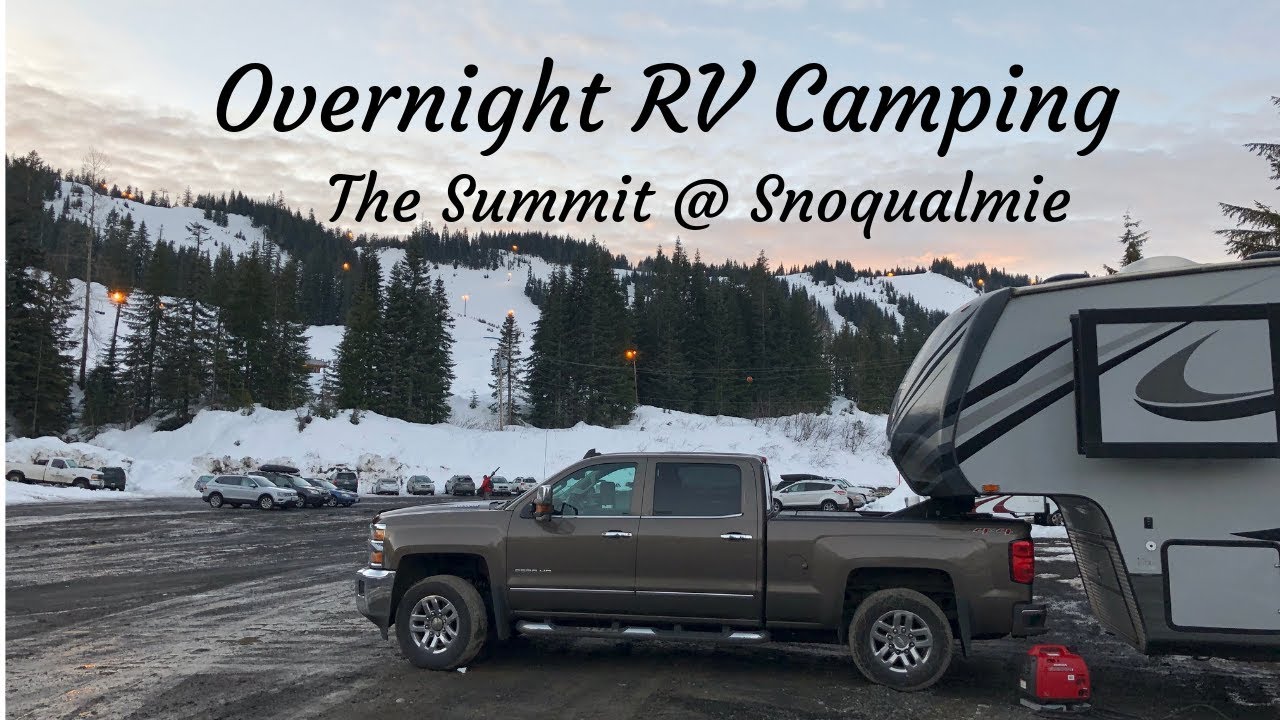 Overnight RV parking/camping @ Summit at Snoqualmie 2019